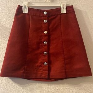 Divided H&M button front mini skirt size 4